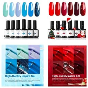 Huge Modelones Gel Lot 13 Colors Plus Shiny Top Coat & Base Coat & Primer